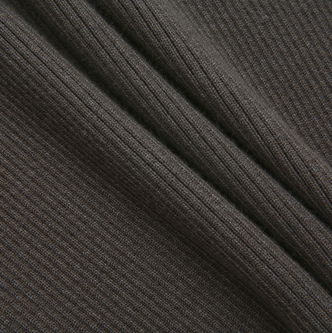 Collared Ribbed Knit Top