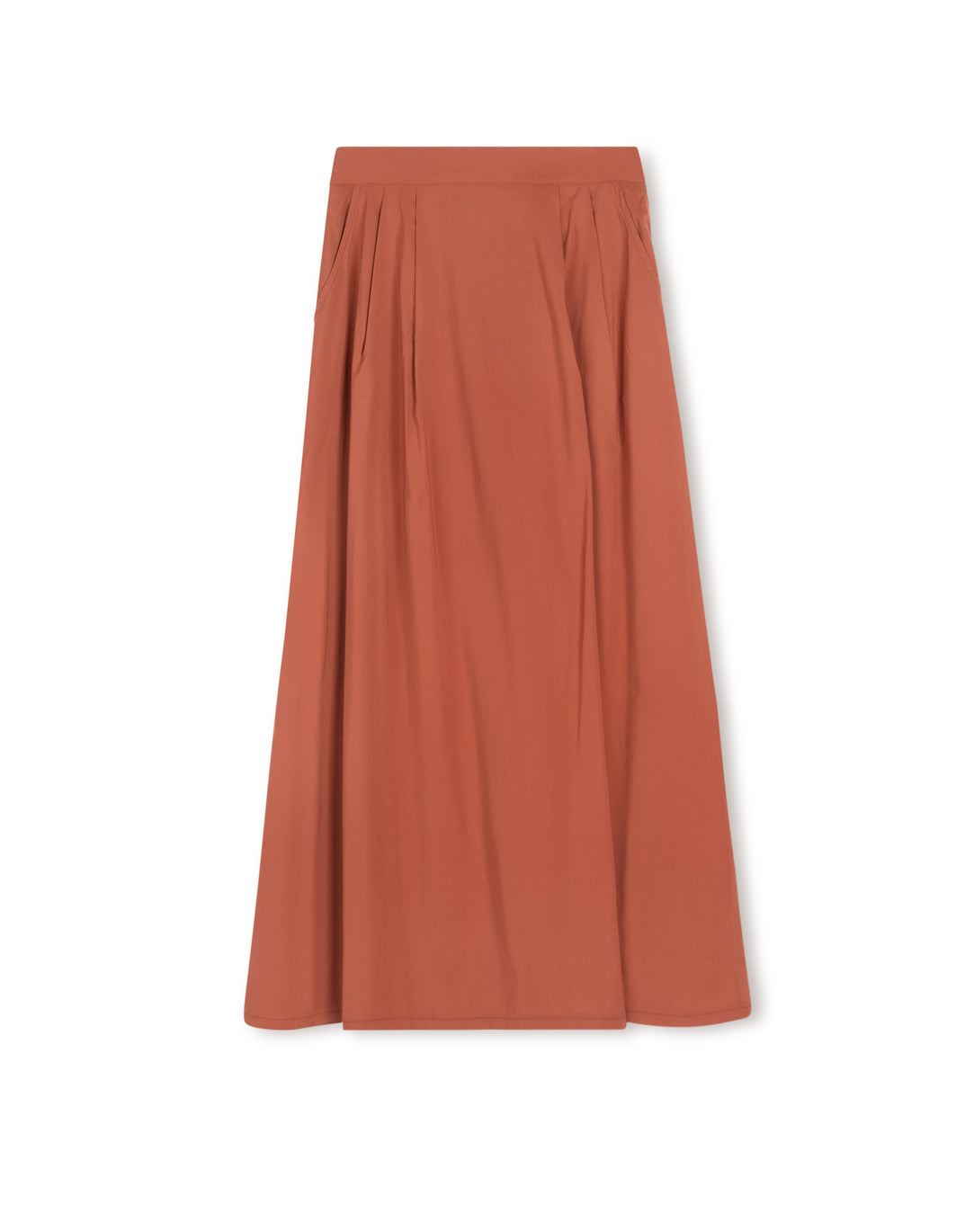 Poplin Flowy Skirt W-19752