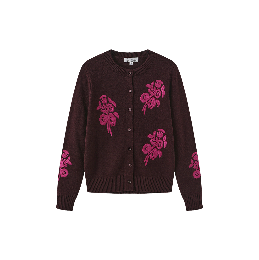 Bouquet Embroidered Cardigan