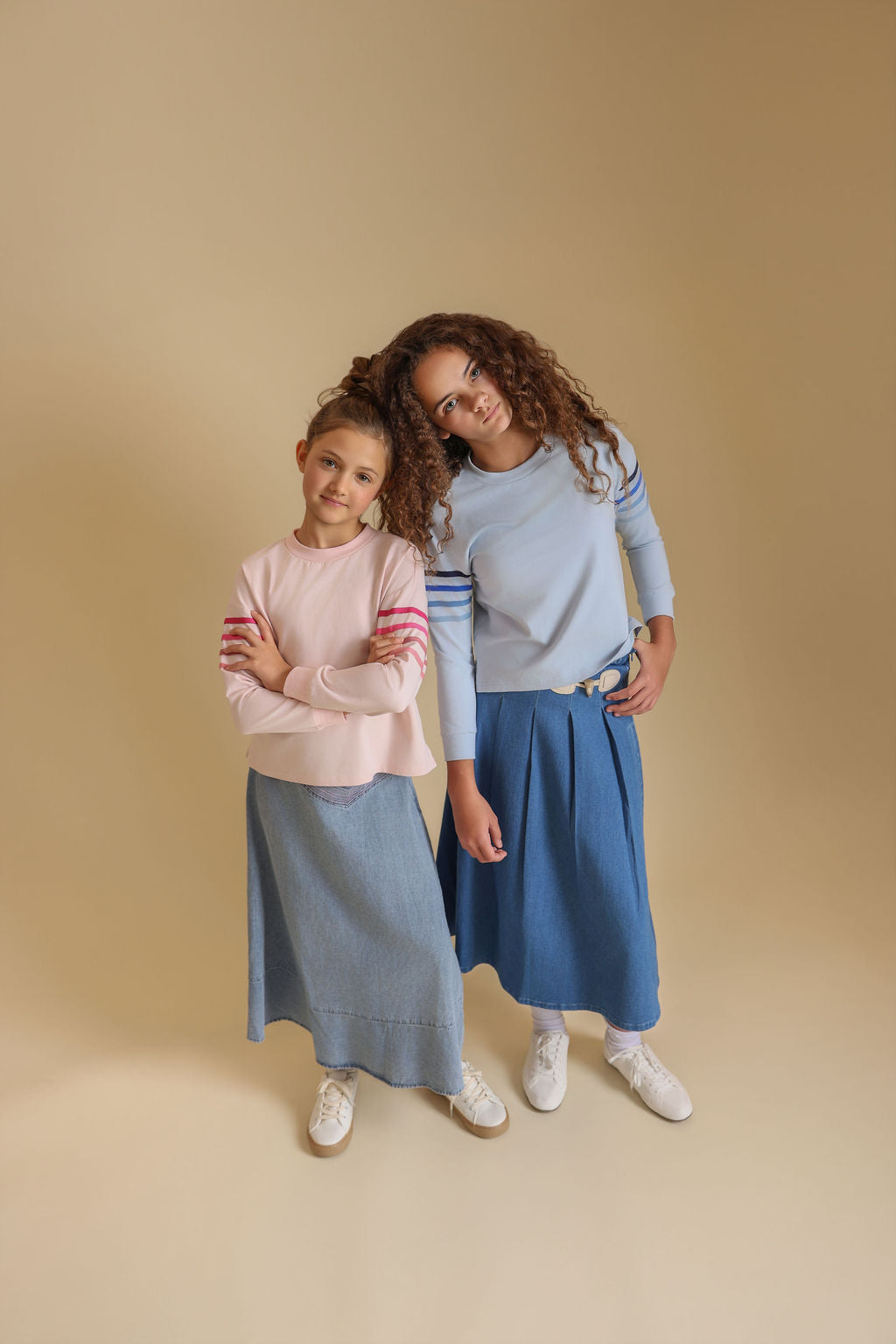 Striped Sleeve Detail T-shirt - Junees