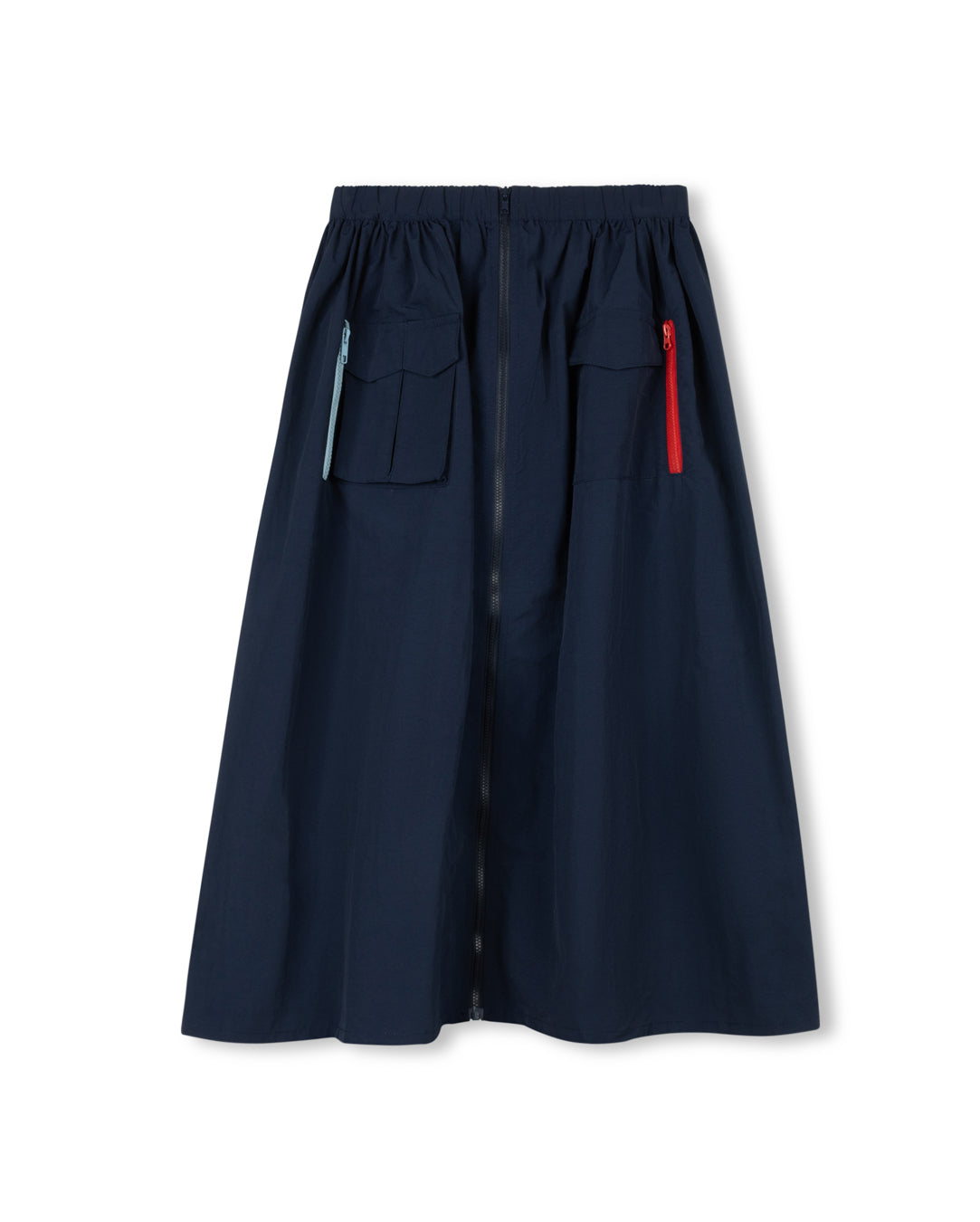 Margo Multi Colored Zipper Midi Skirt