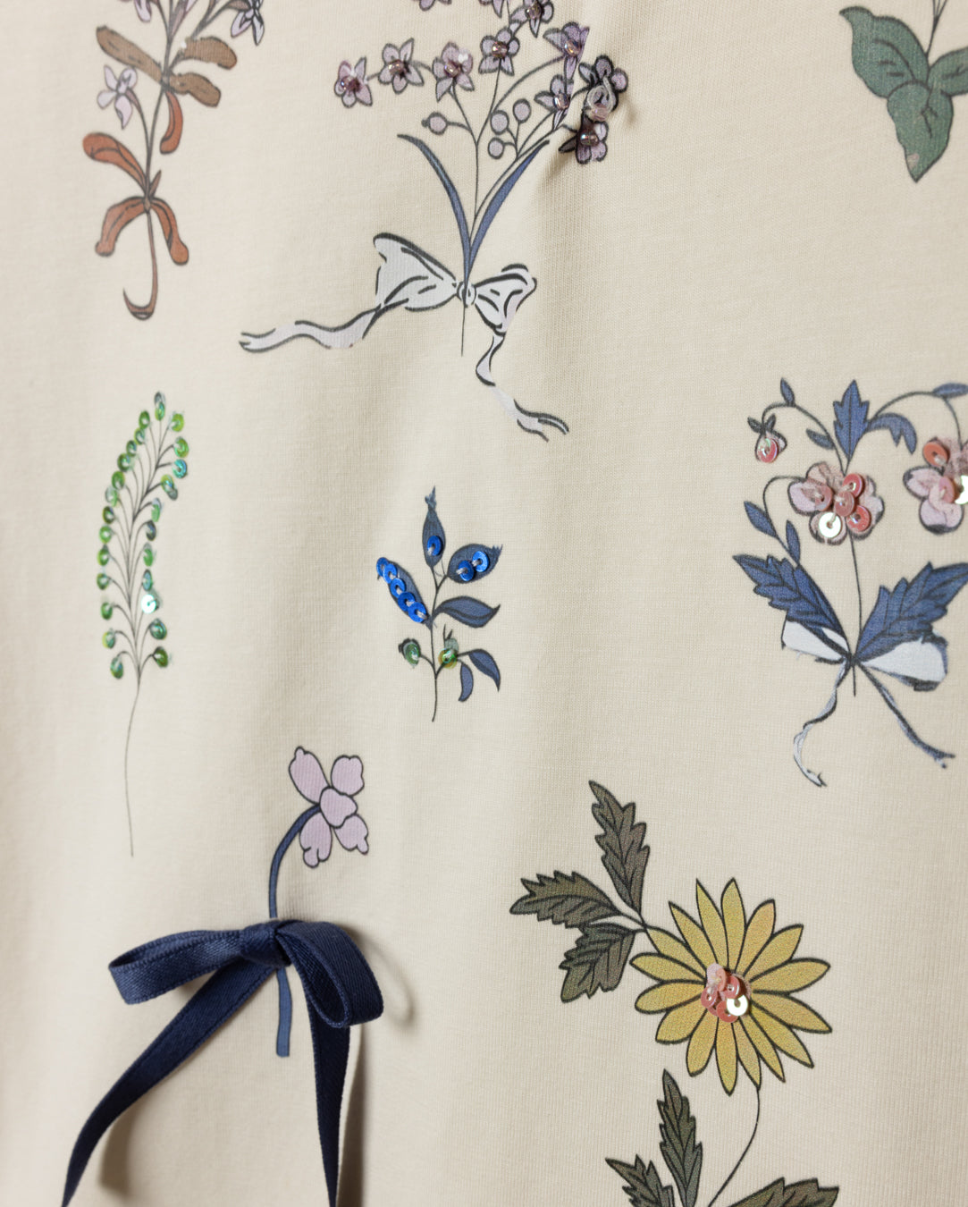 Nash Floral And Sequin Print Tee