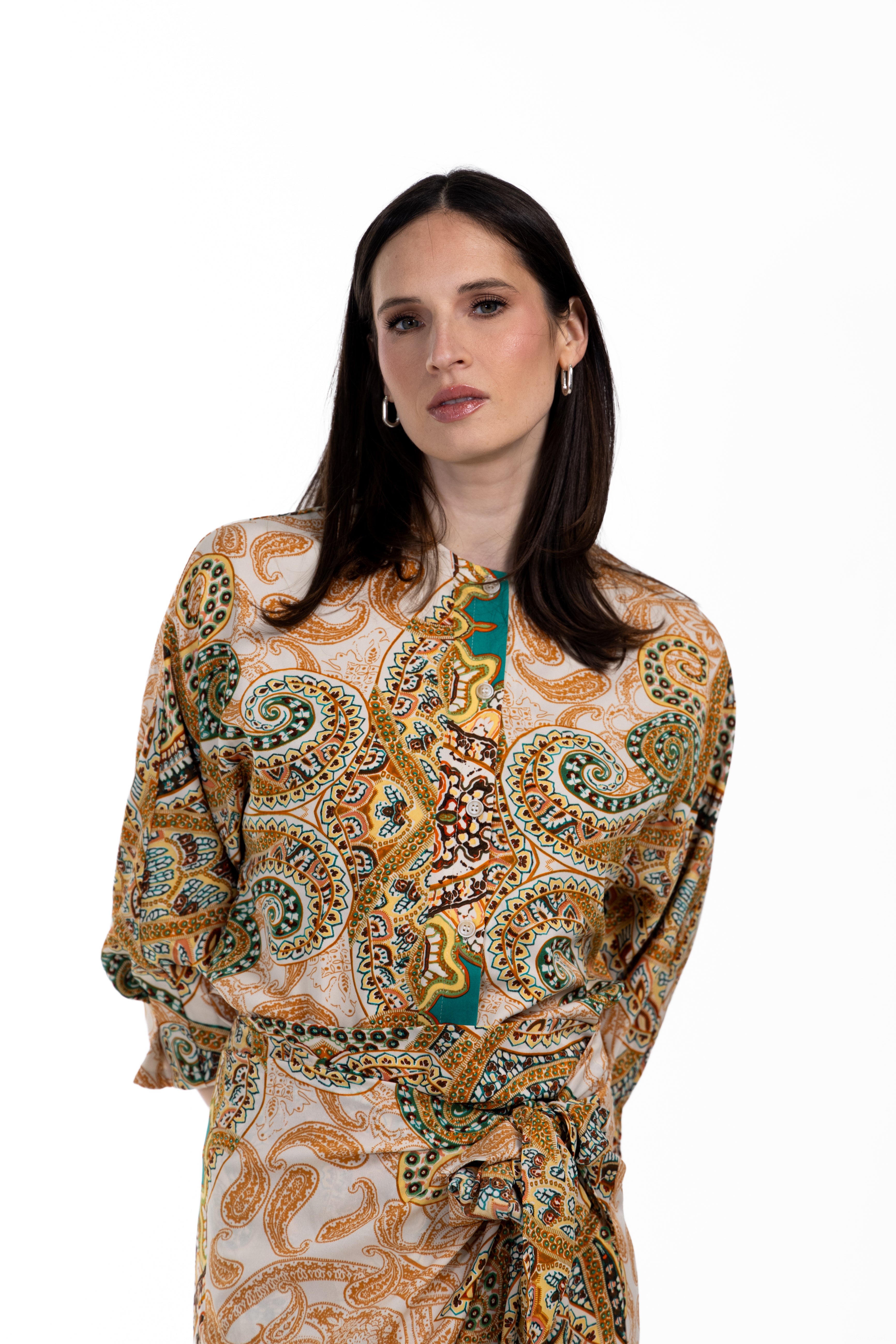 Lenger Printed Blouse W-17914