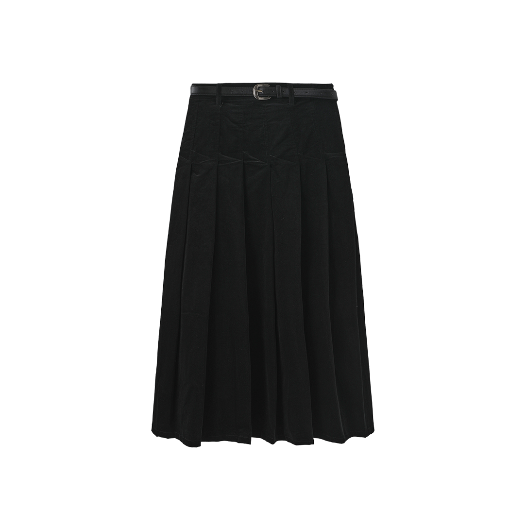 Curduroy Seam Detailed Skirt