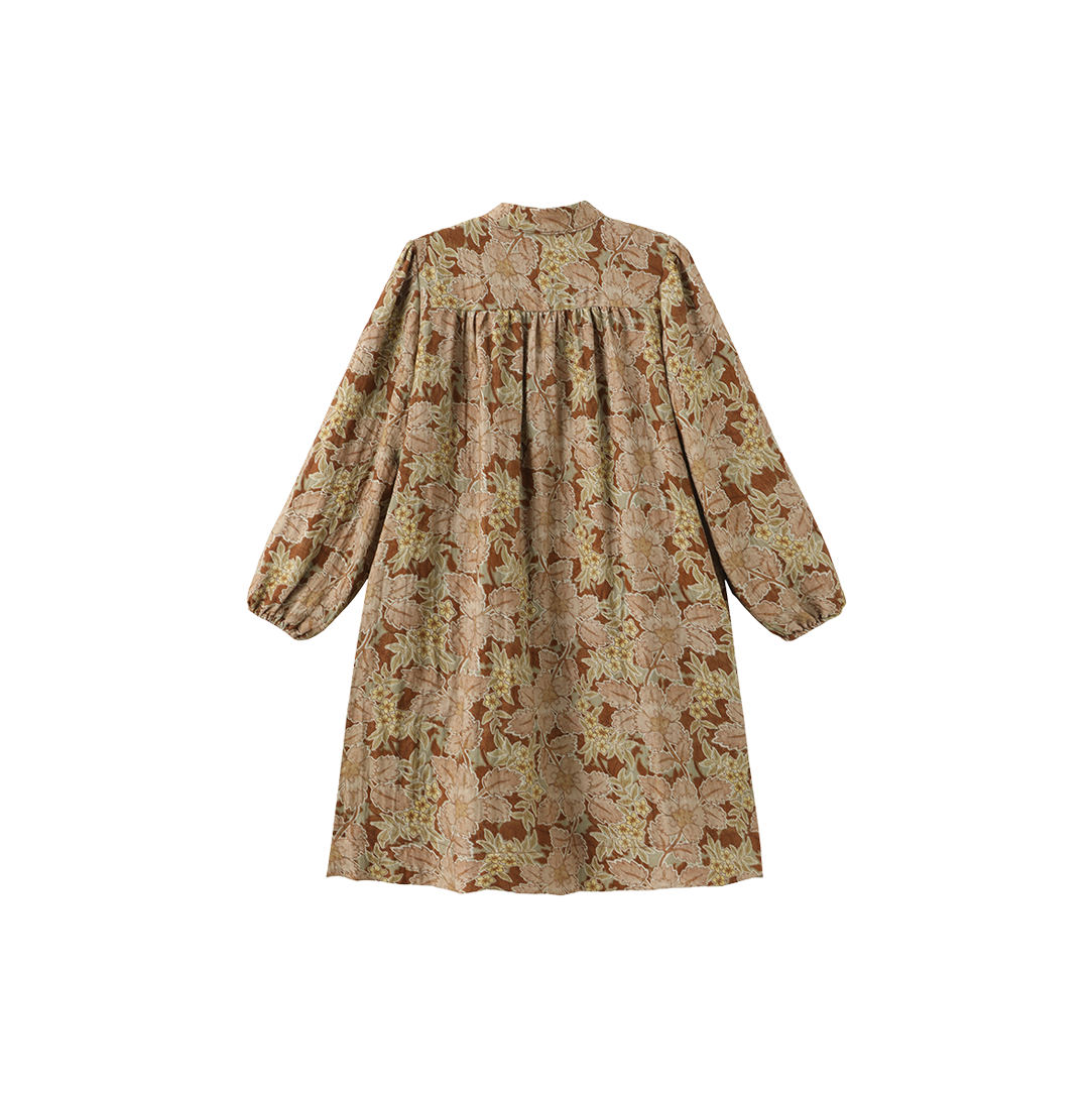 Lido Printed Smocking Dress