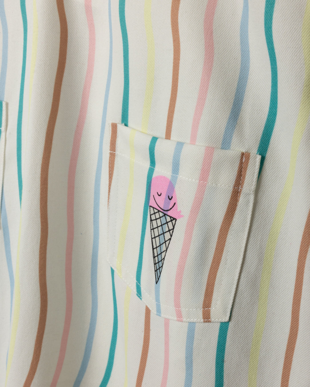 Squiggle Striped Patch Jumper