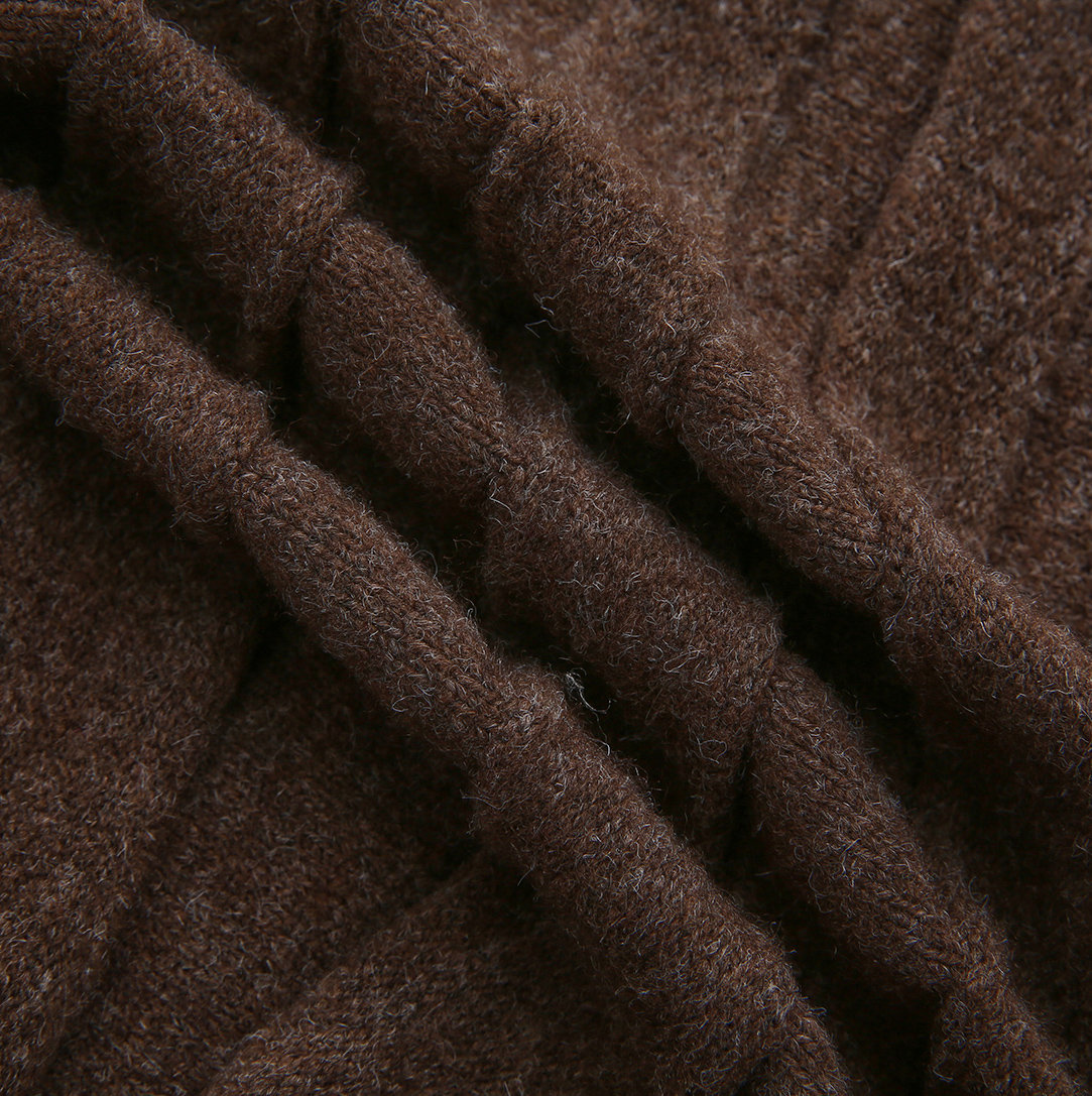Hazel Pleated Wool Knit Skirt