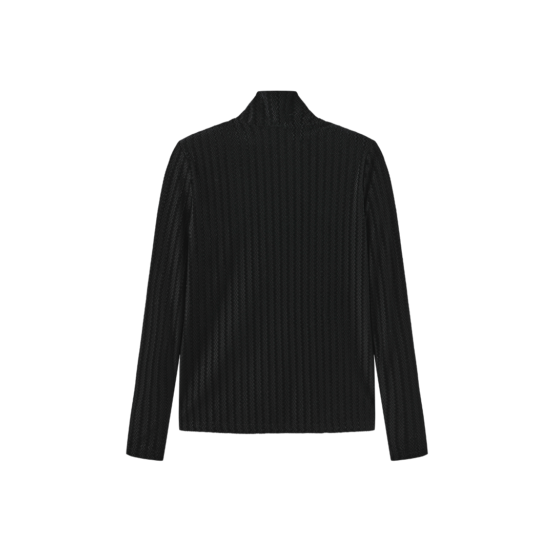 Velour Design Turtleneck