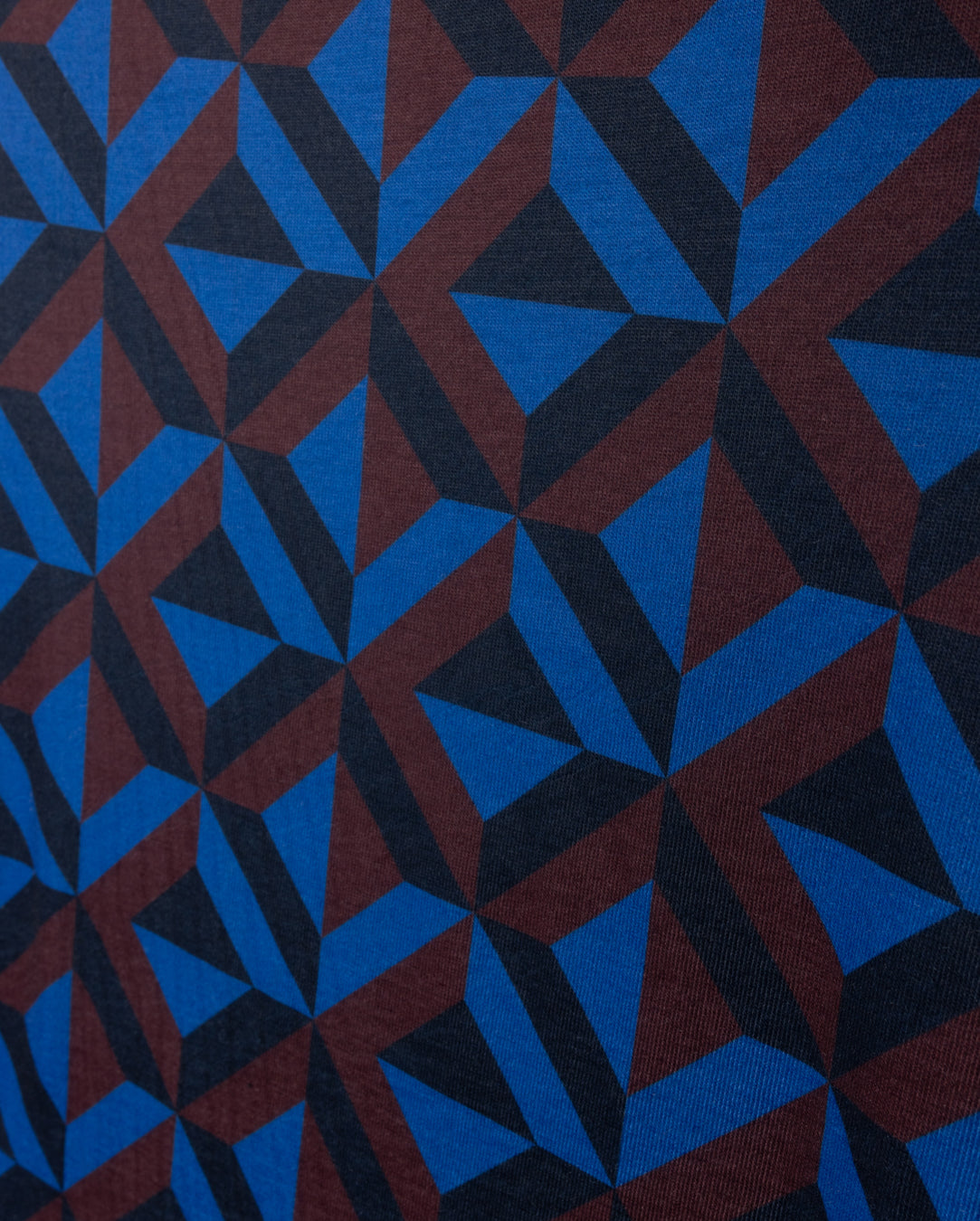 Geometric Print Turtleneck