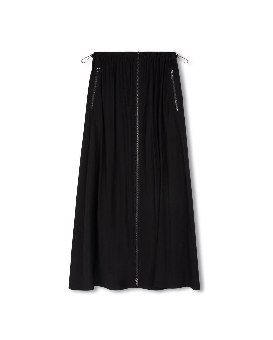Cupro Zipper Pocket Skirt