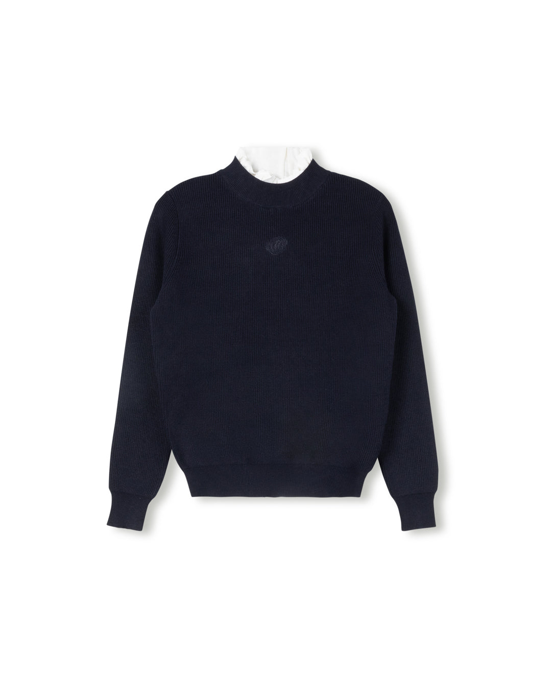 Marley Ruffle Knit Mock Neck