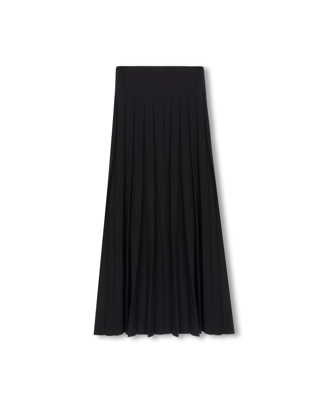 Knit Maxi Pleated Skirt