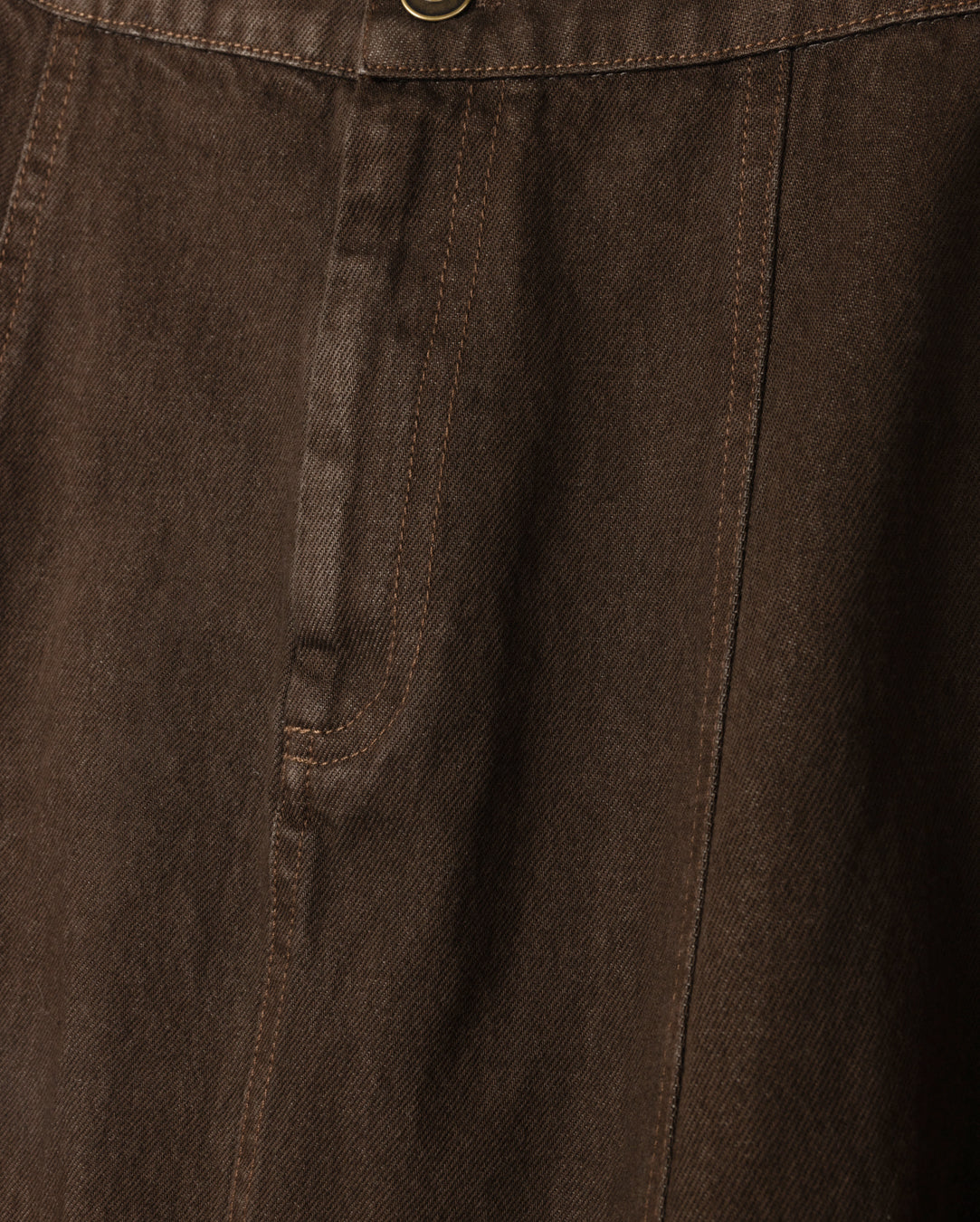 A-Line Seam Detailed Denim Skirt