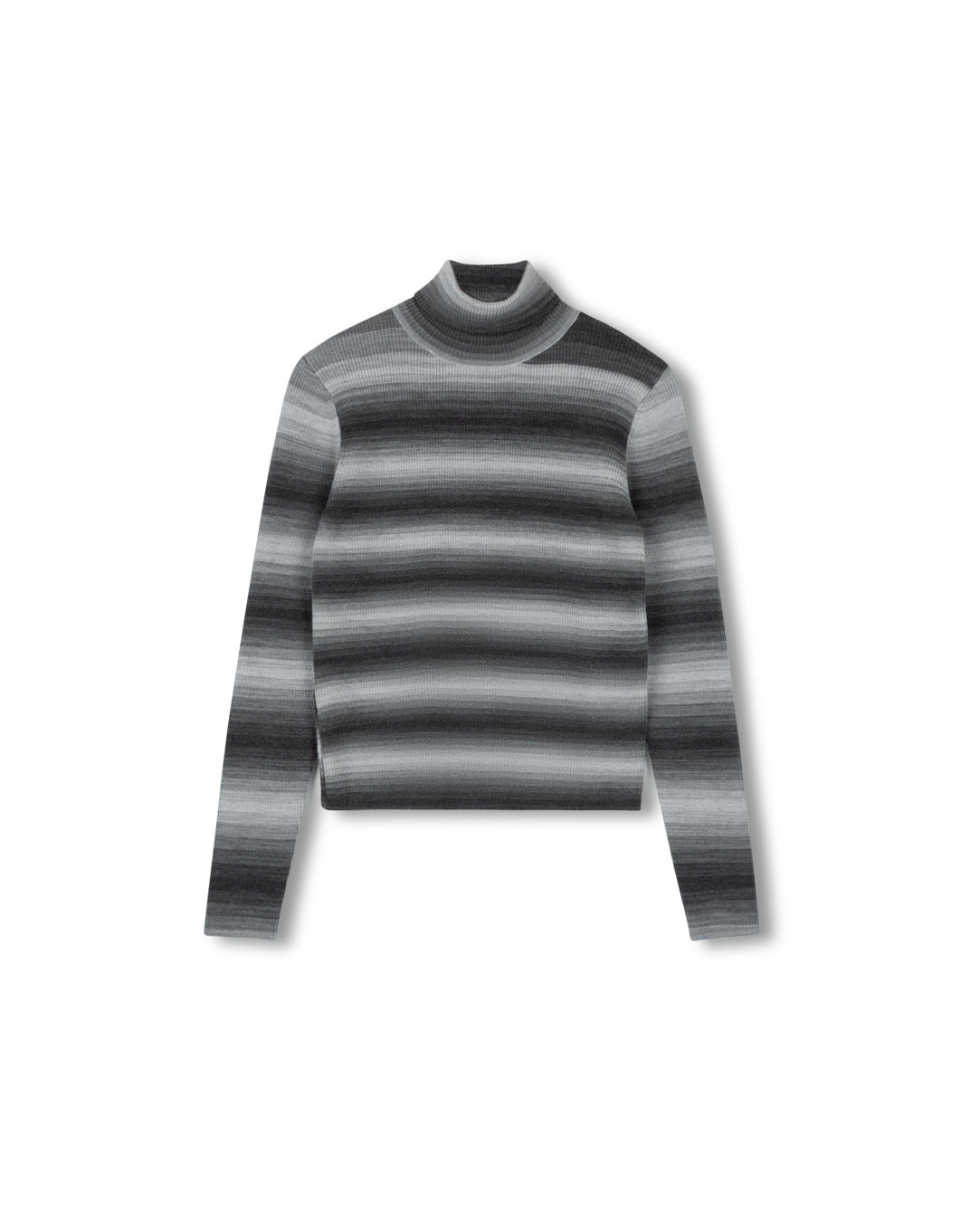 Striped Knit Turtleneck