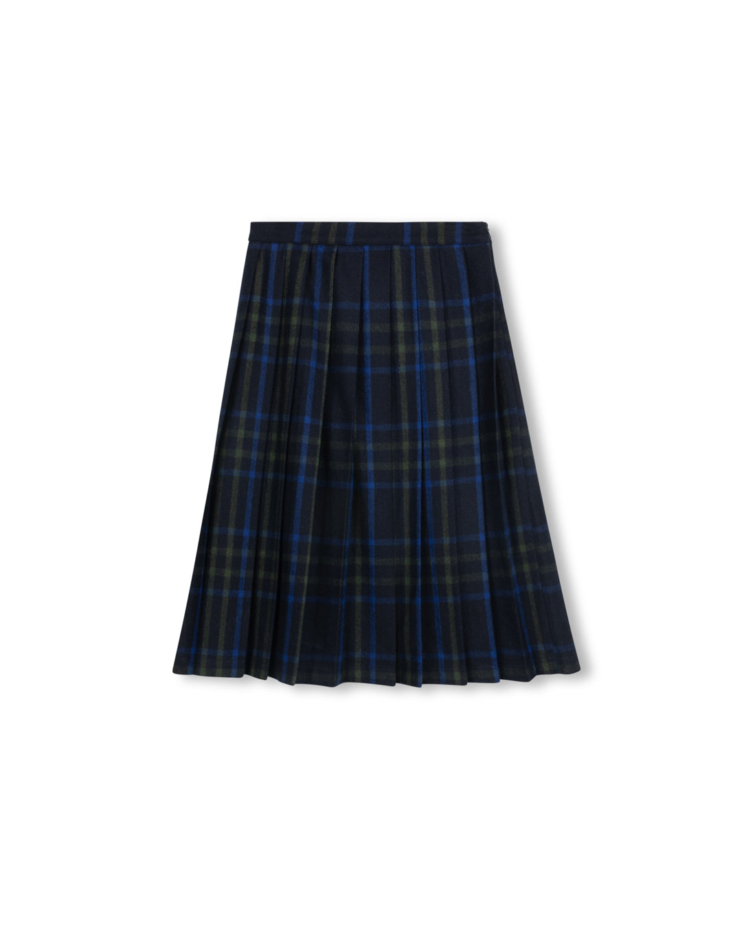 Aura Faded Plaid Pleated Skirt