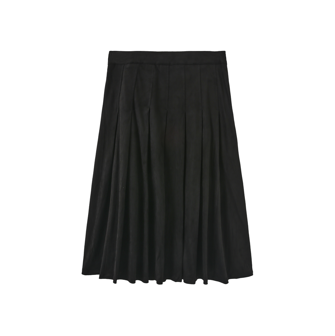 Jake Suede Pleated Skirt