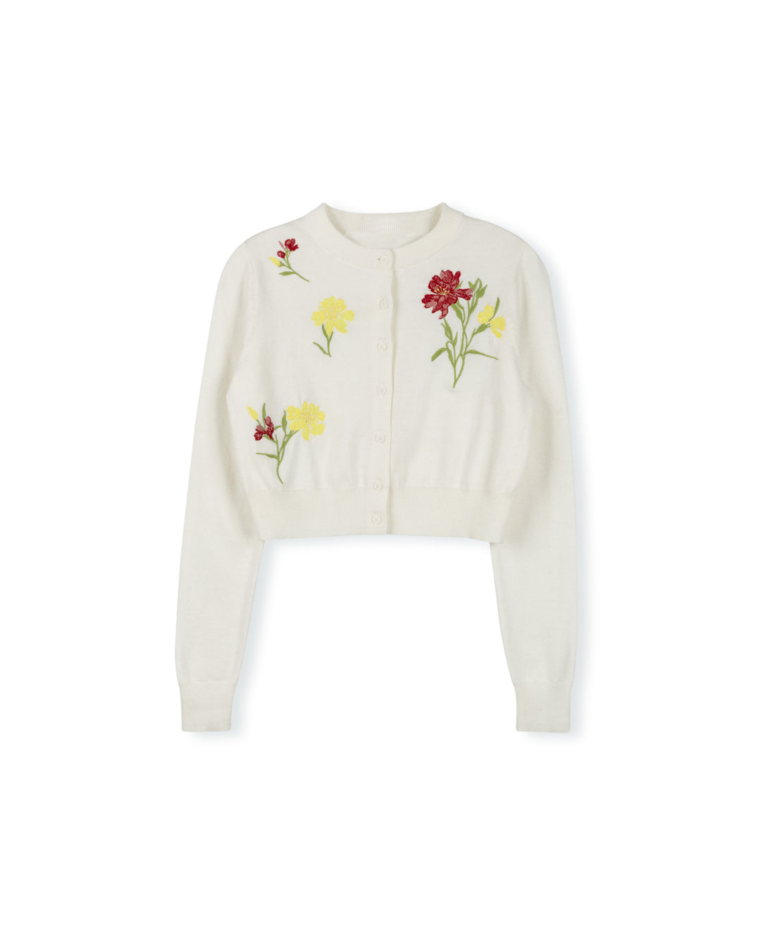 Yanny Floral Knit Cardigan
