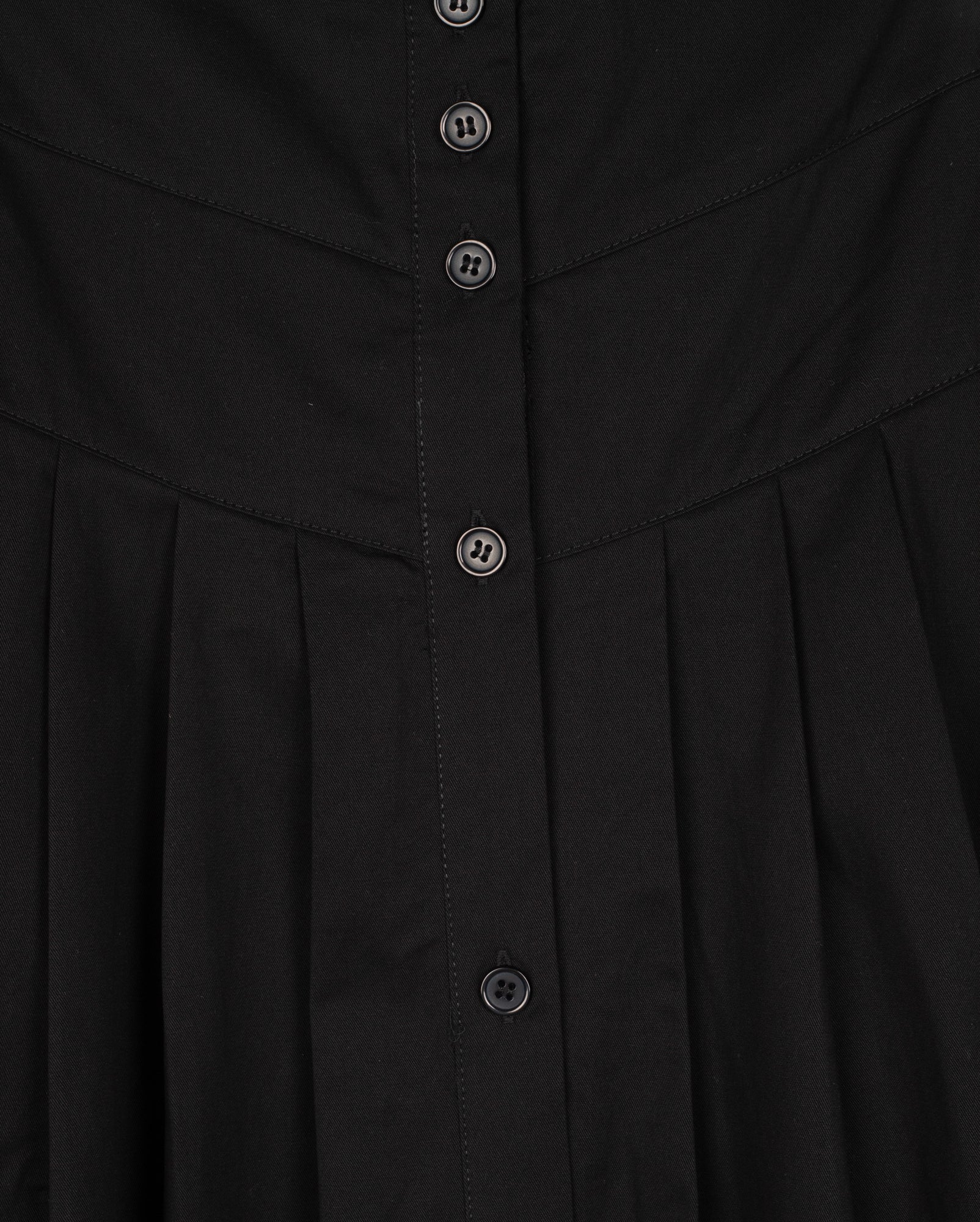 Chino Pleat Button Down Skirt