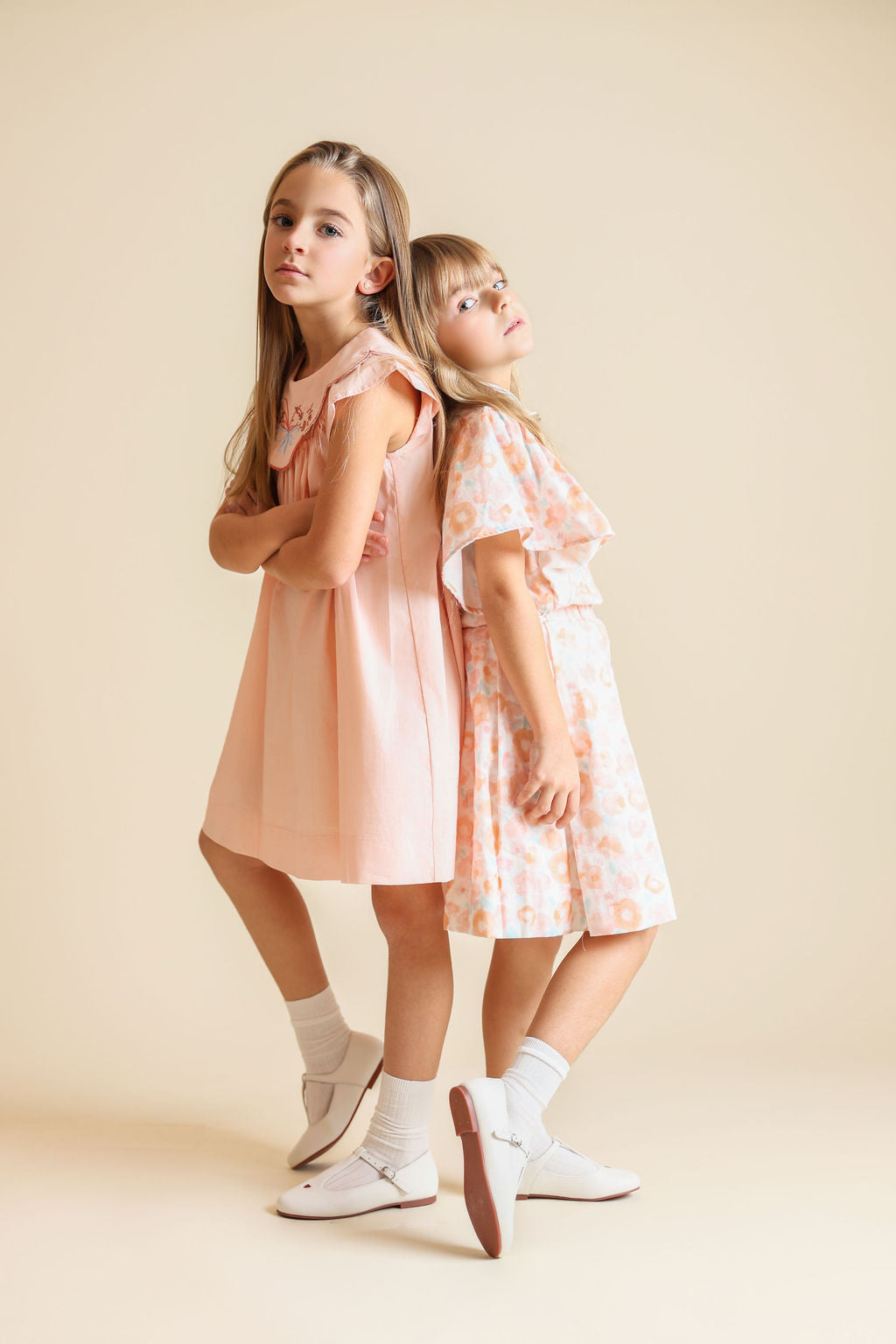 Embroidered Bow Detail Bib Dress