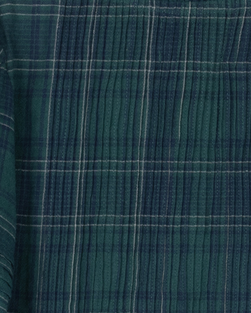 Bide Gingham Pleat Blouse