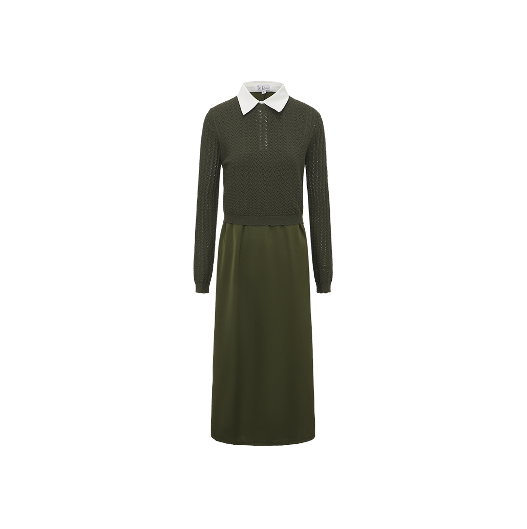 Sweater Overlay Slip Dress