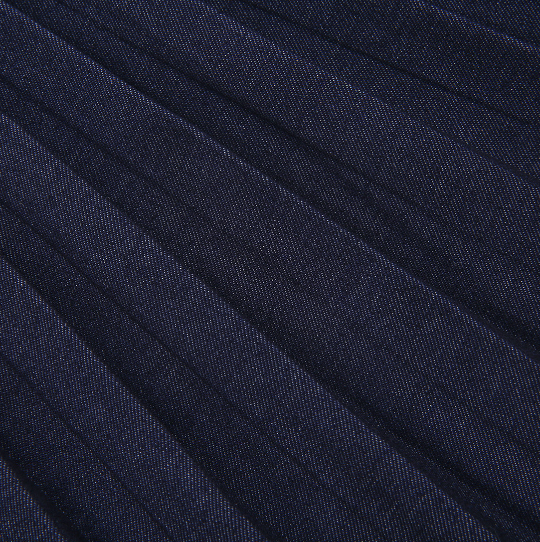 Pull On Denim Pleated Skirt