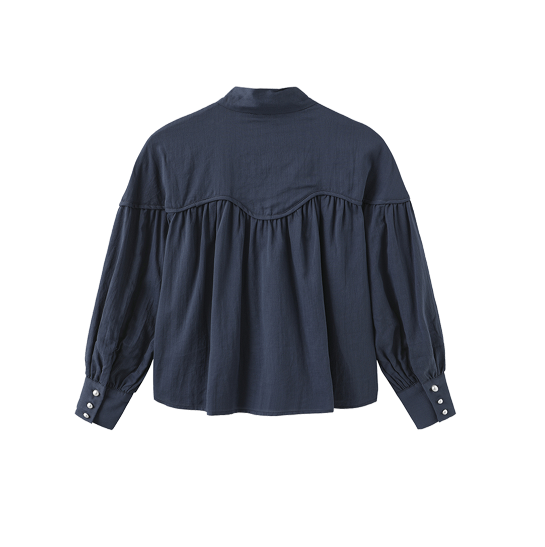 Vant Thick Piped Blouson Blouse