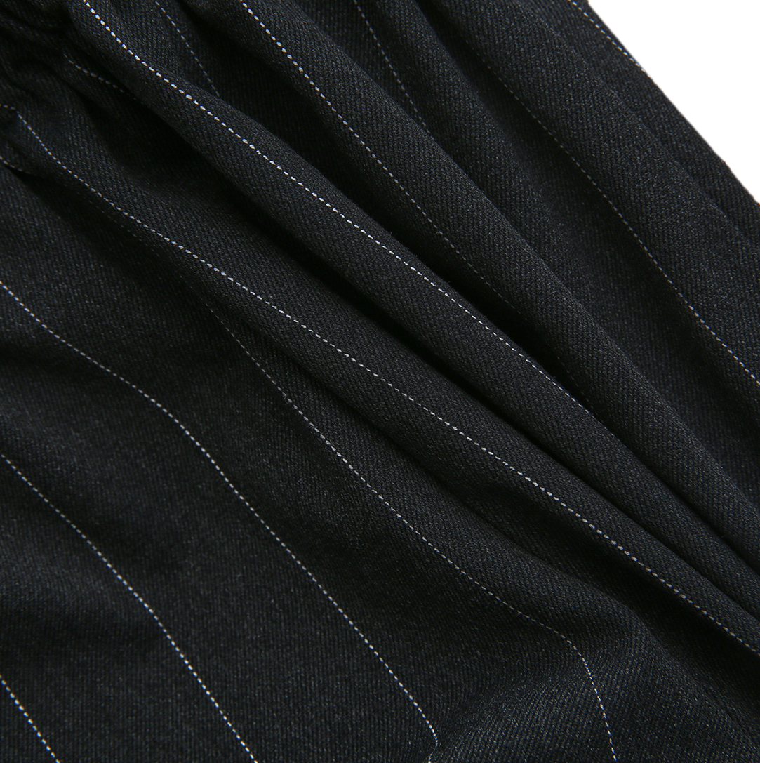 Pinstripe Suspender Shorts With Tee