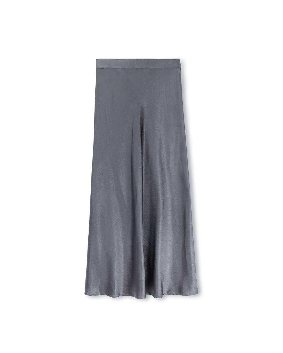 Silk Slip Skirt With Scallop Hem W-16130