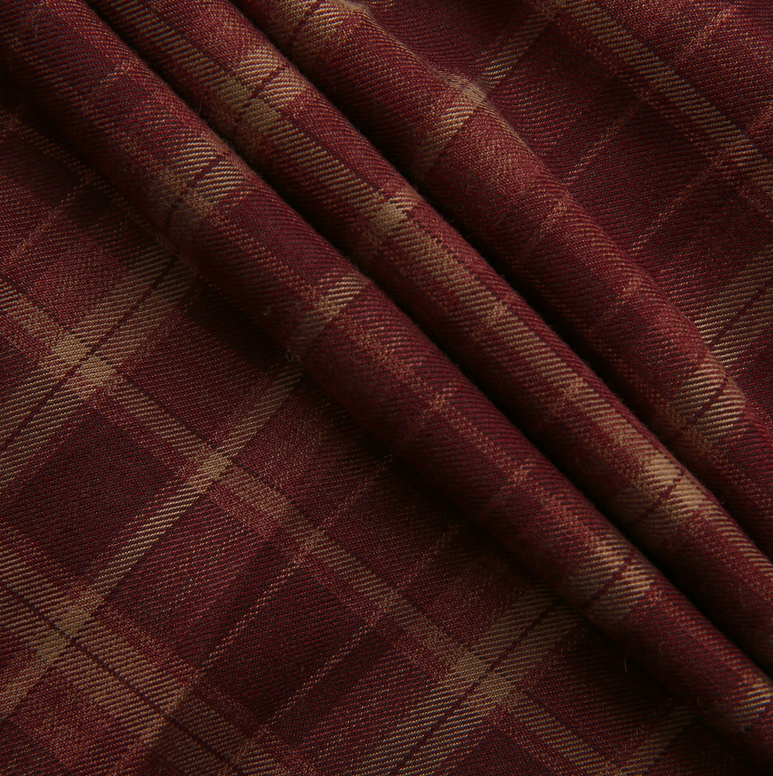 Buckle Plaid Wrap Skirt