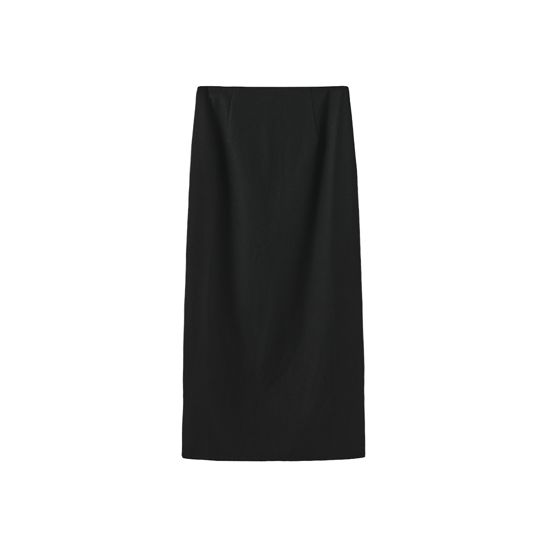 Straight Wool skirt