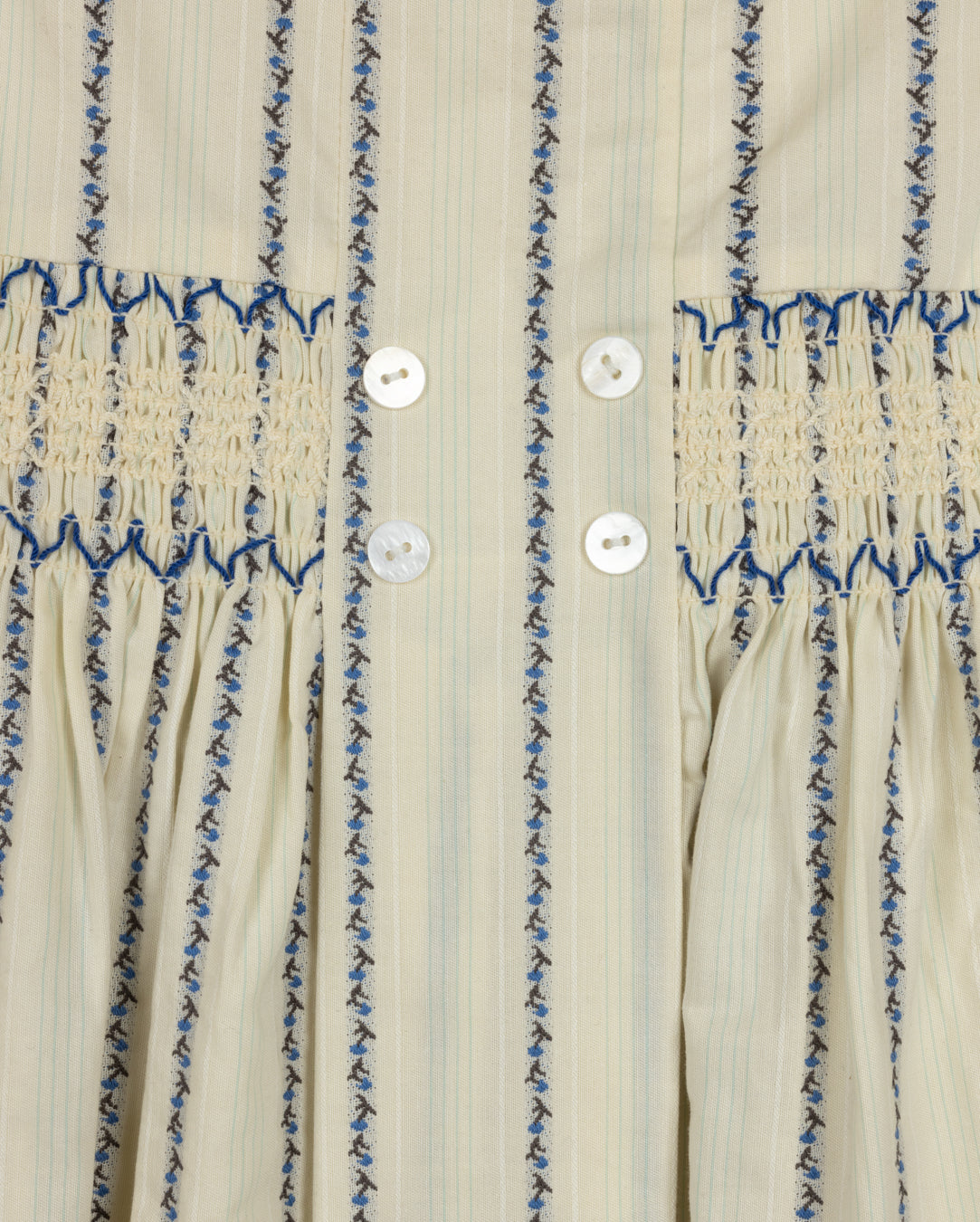 Lewis Handsmocked Striped Dress