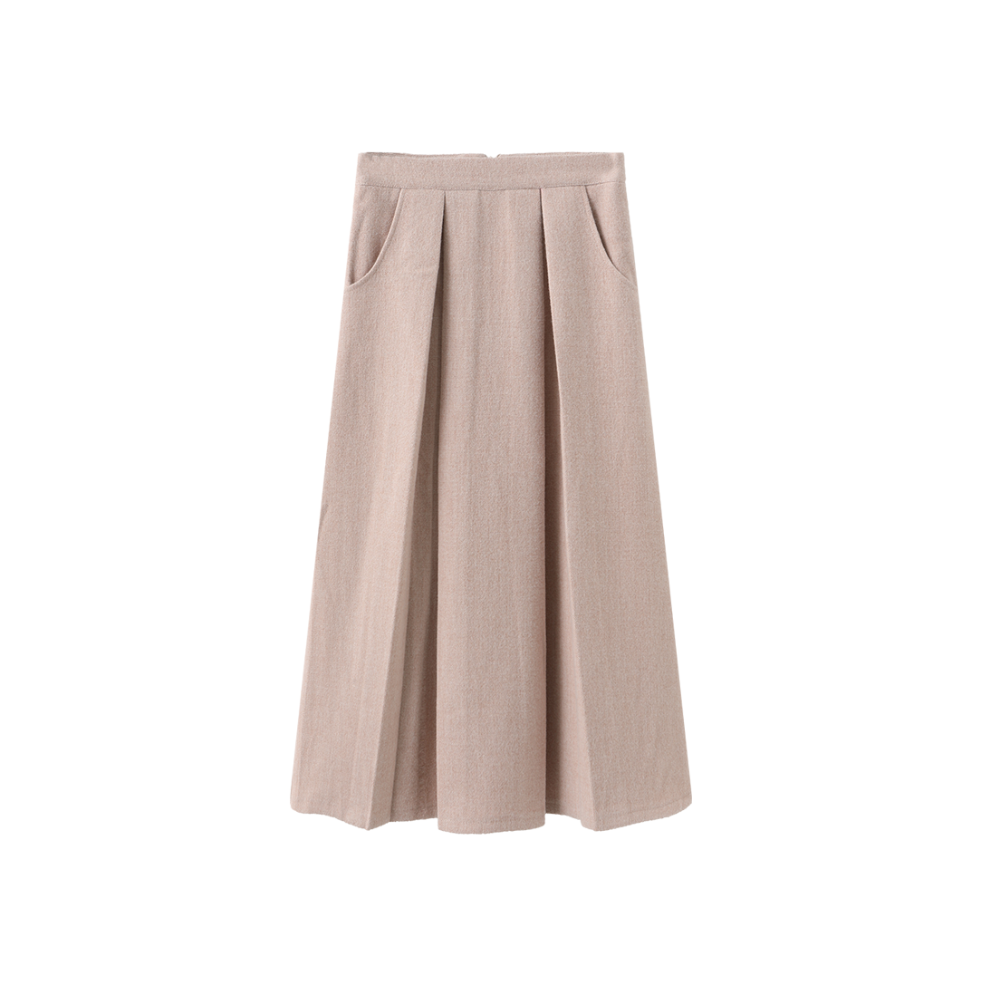 Shan Pocket And Pleat Midi Skirt
