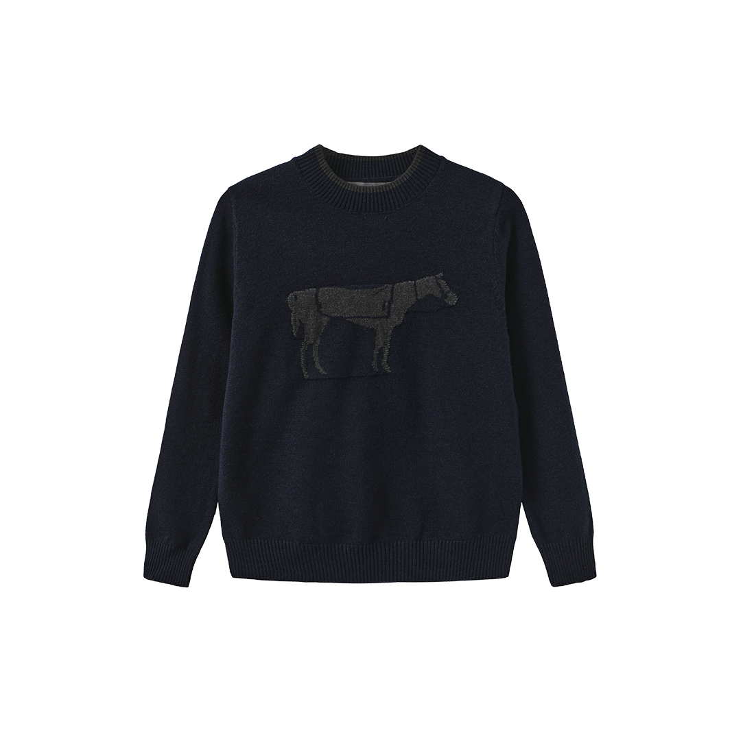Horse Detail Knit Sweater