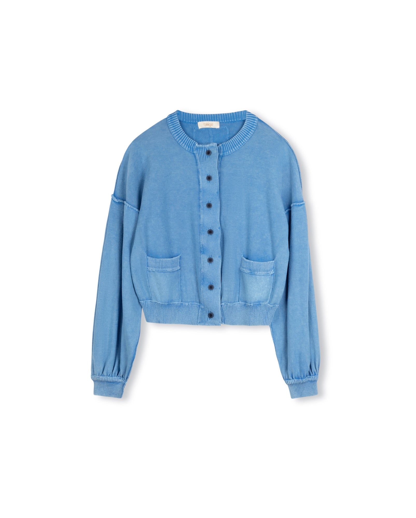 Thin Knit Mineral Wash Cardigan - Junees