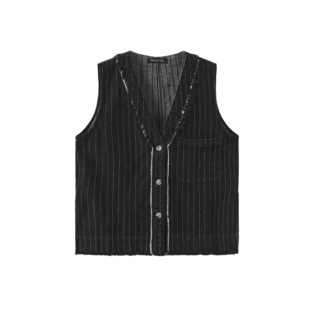 Stripe Denim Vest