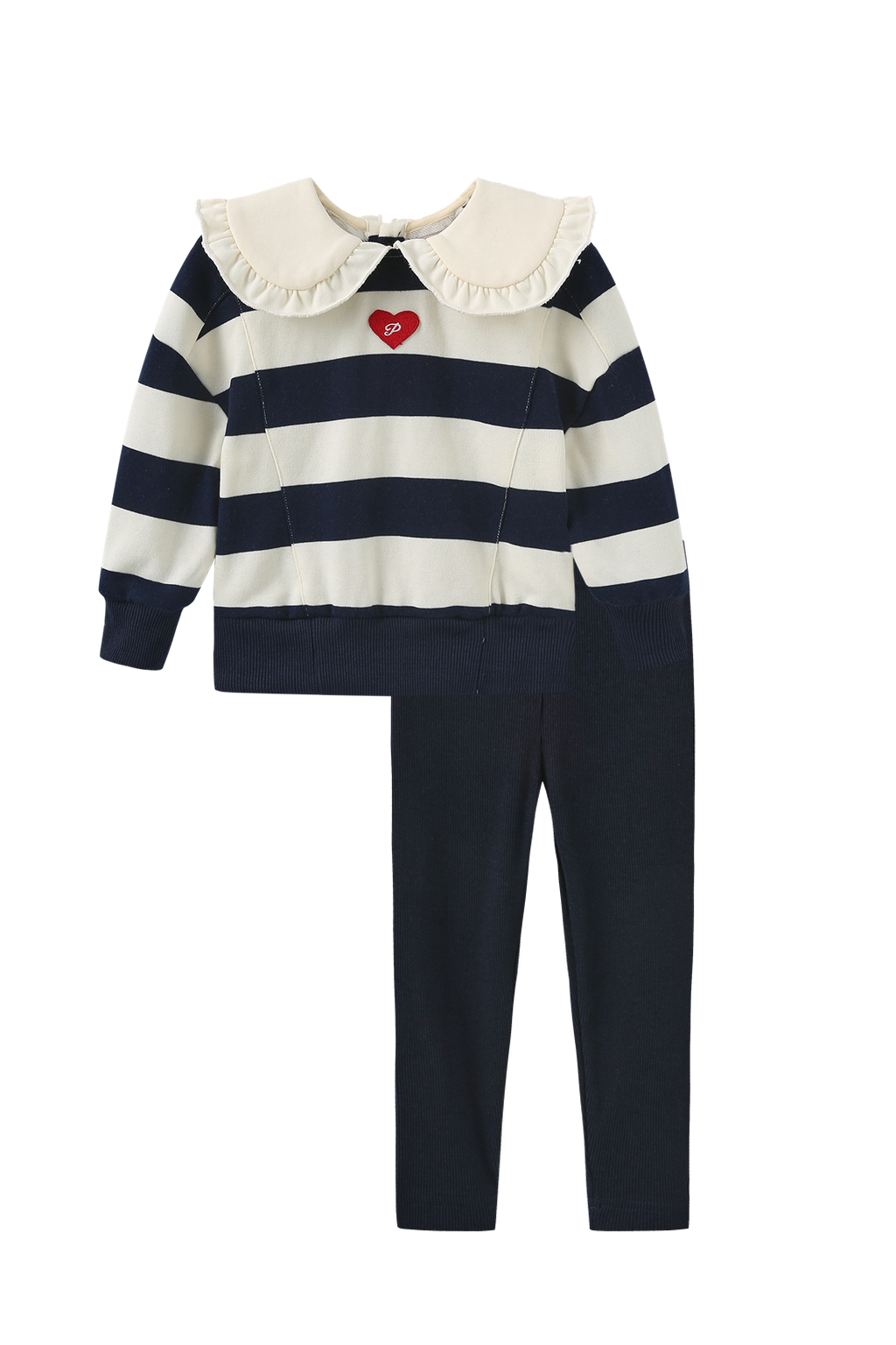 Trill Striped Sweatshirt Girls Set